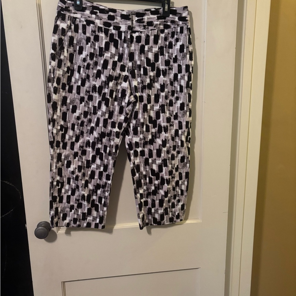 Laura Ashley Monochrome Checkered Blouse